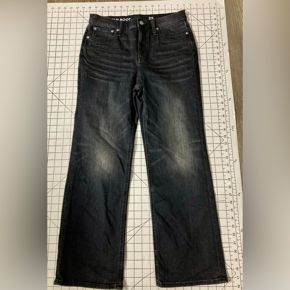 J. Crew Size 29‎ High-rise slim demi-boot jean in Charcoal wash
